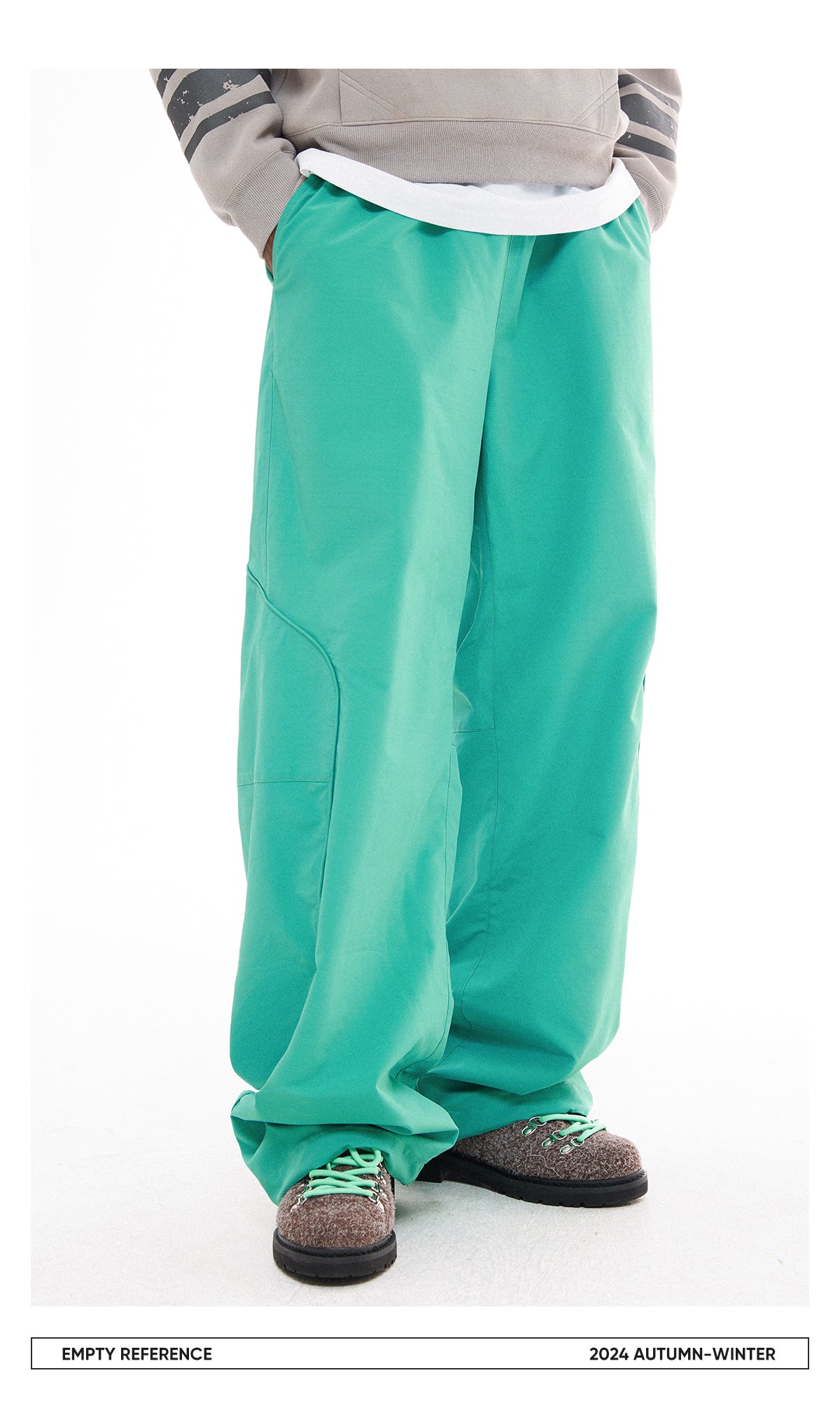 Green Embroidered Trousers