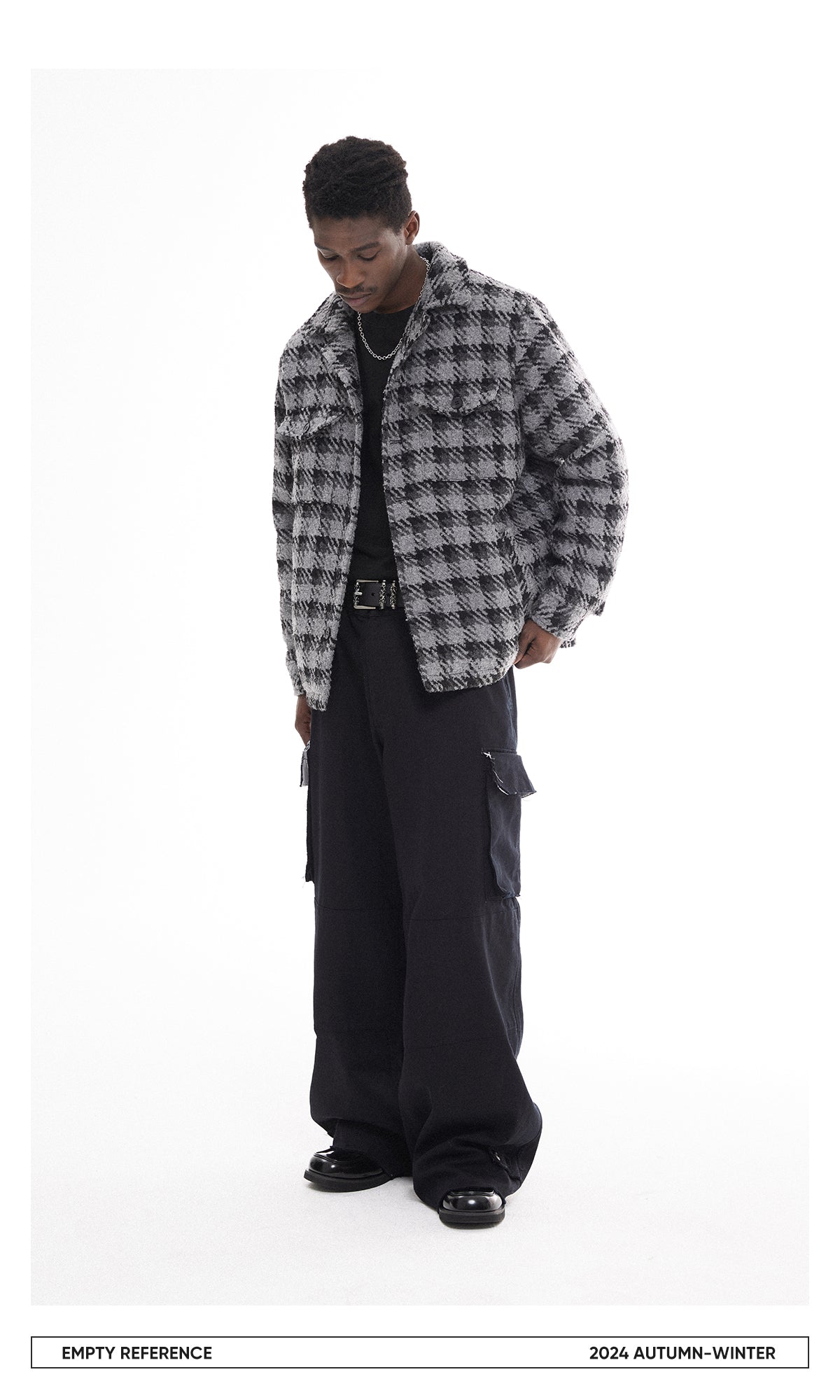 Checked Quilted Wool Jacket