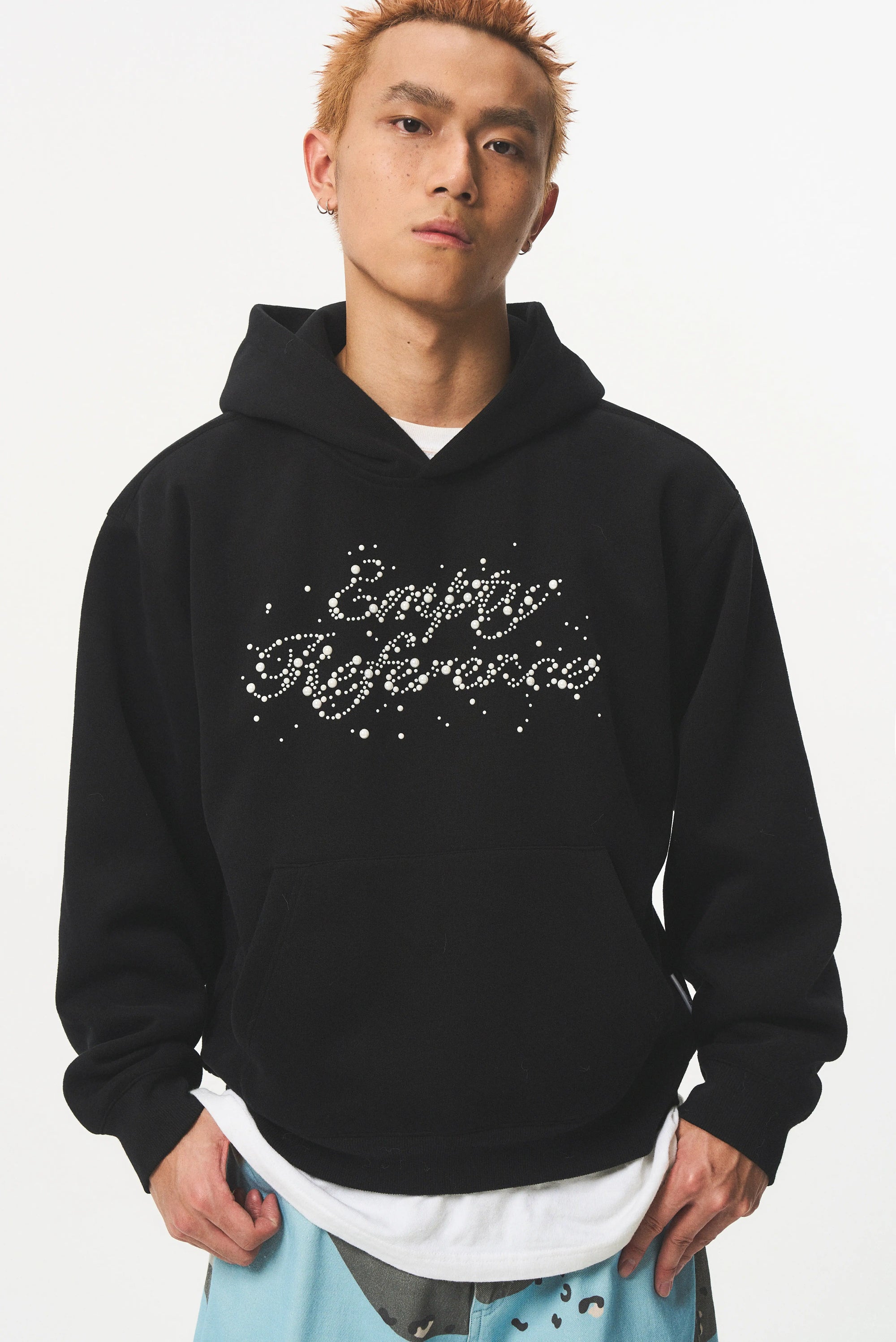 Pearl Studded Logo Sweatshirt