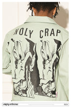 Washed Print Zip Jacket