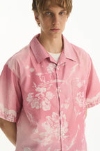 Gradient Lace Graphic Shirt