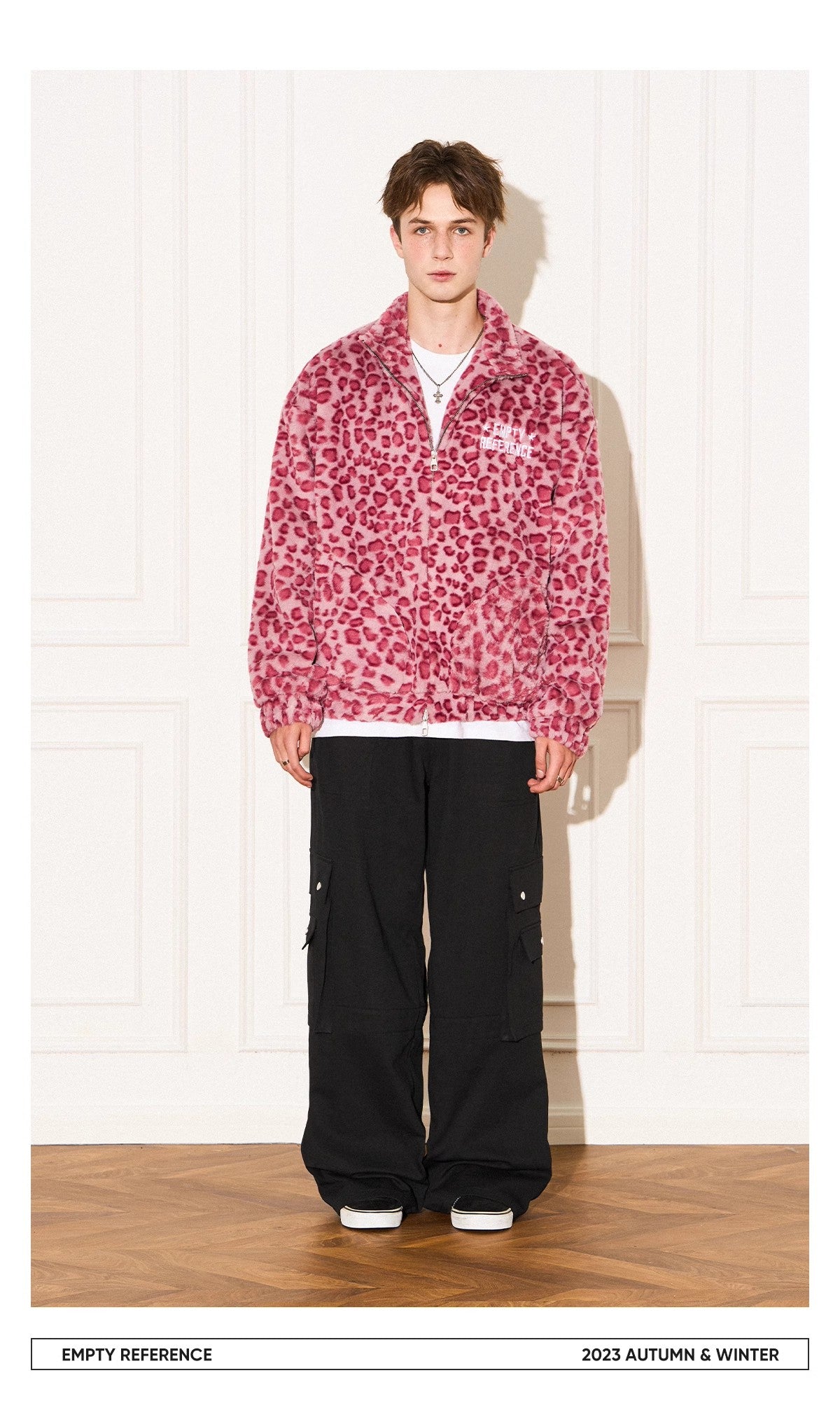 Leopard Fleece Zip Jacket