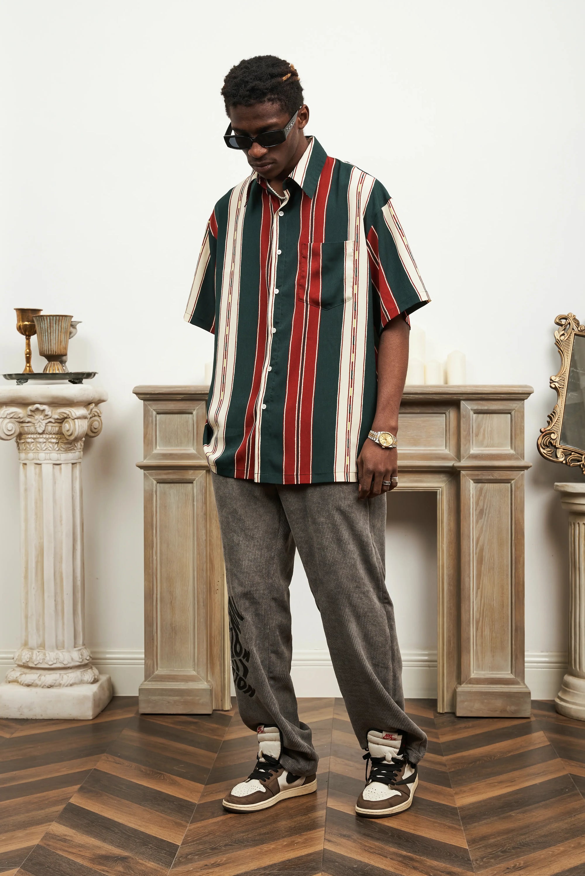 Red Green Stripe Shirt