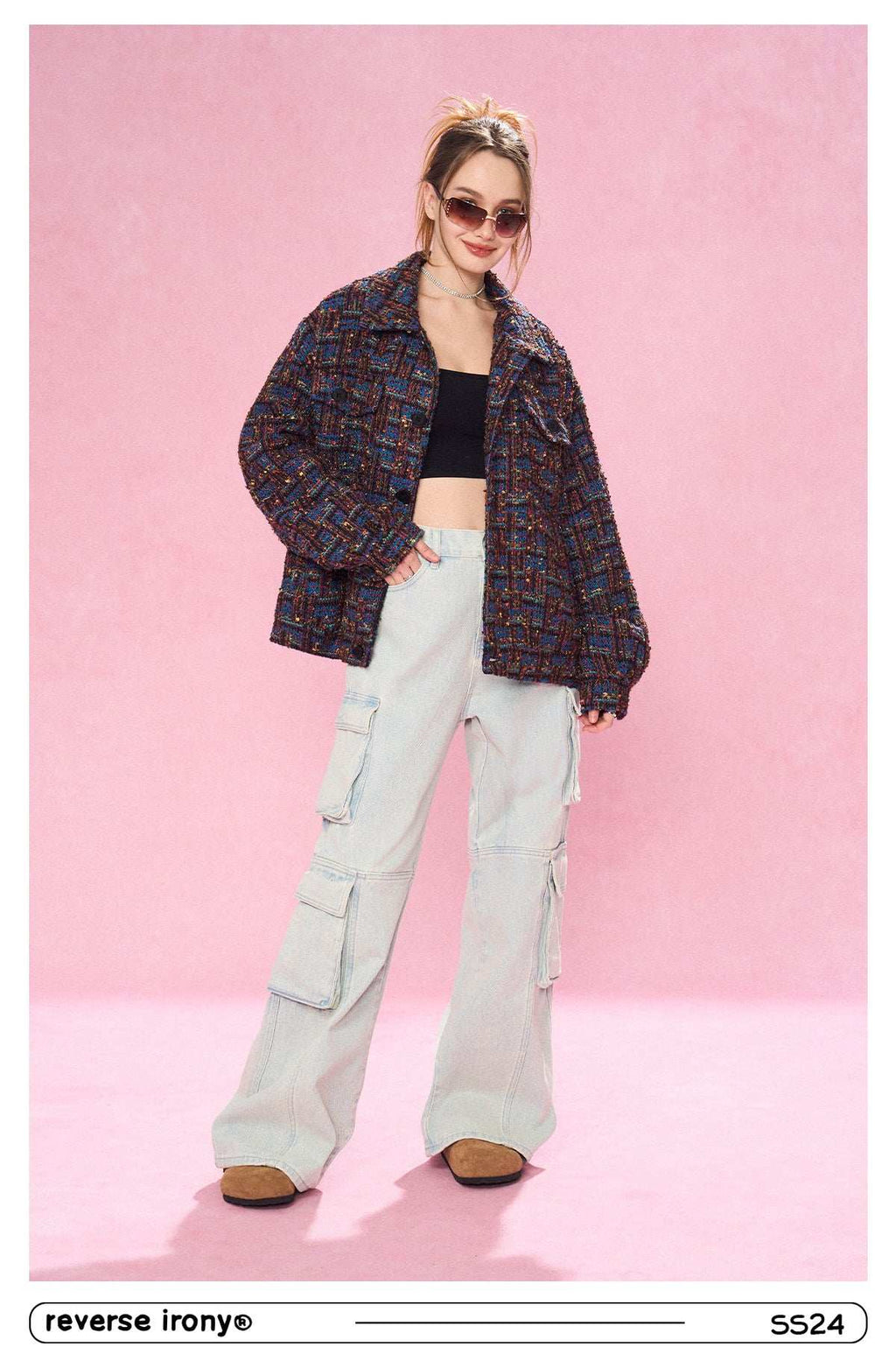 Unisex Tweed Jacket - Empty Reference