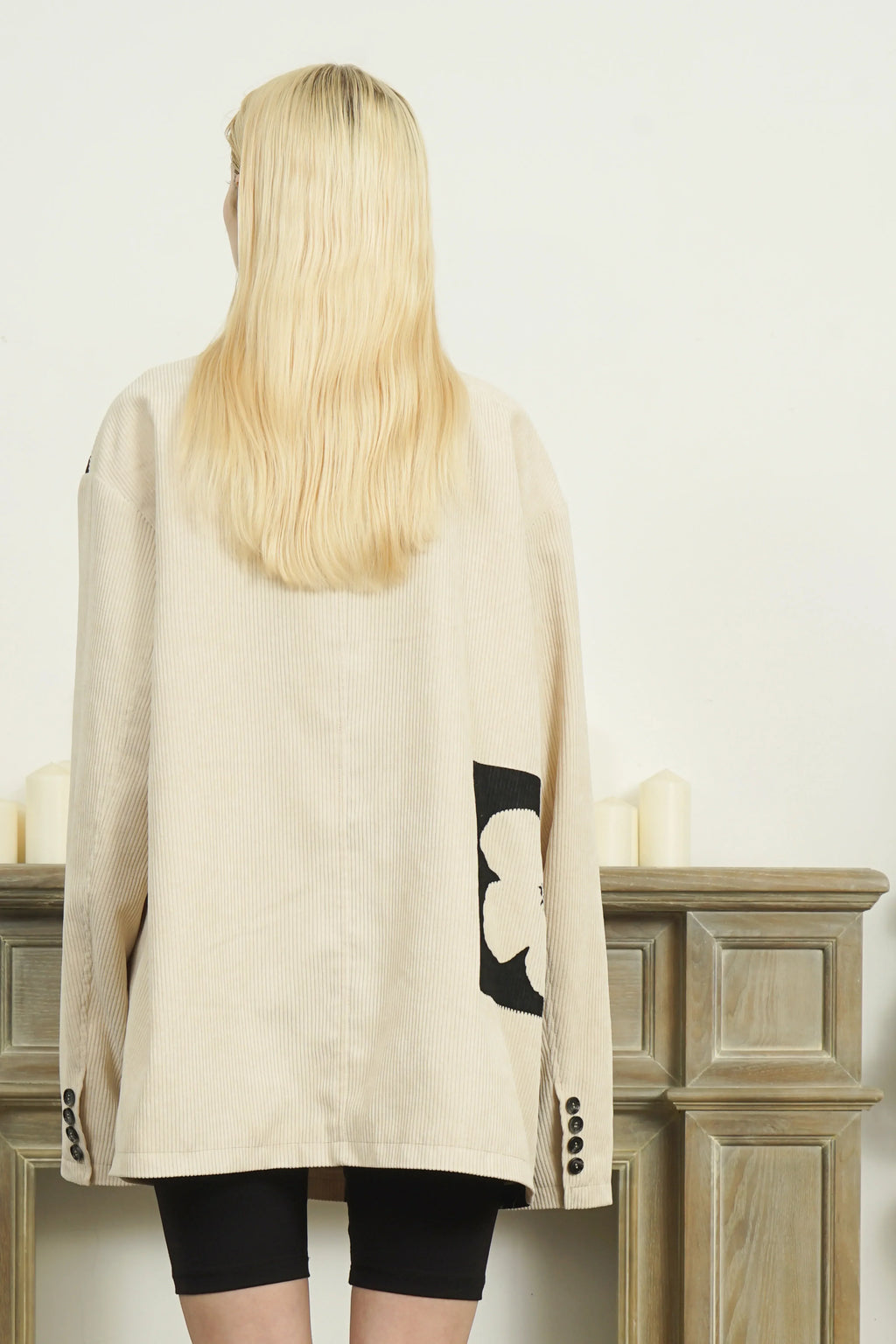 Floral Corduroy Blazer