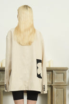 Floral Corduroy Blazer