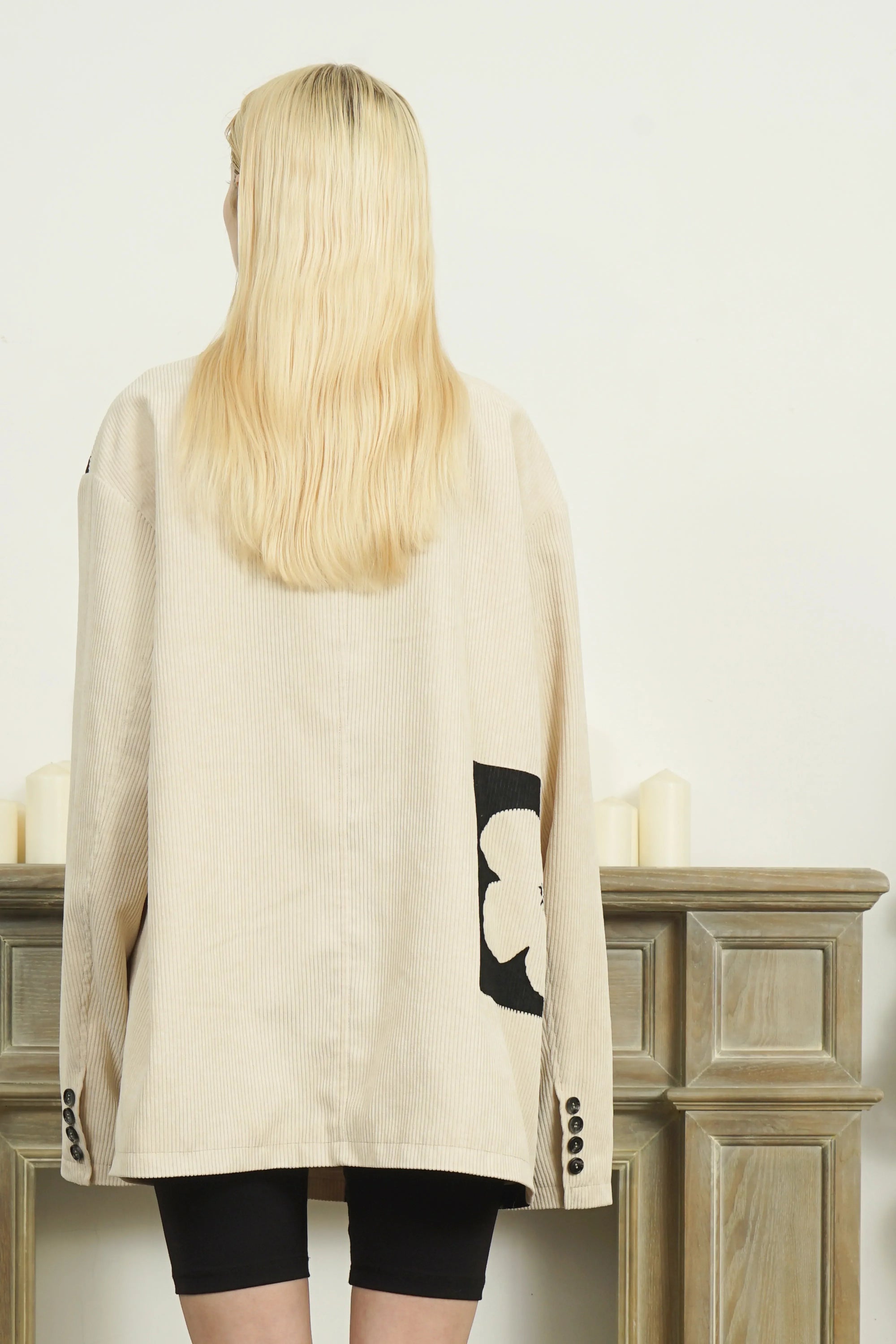 Floral Corduroy Blazer