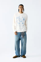 Floral Cherub Long Sleeve Tee