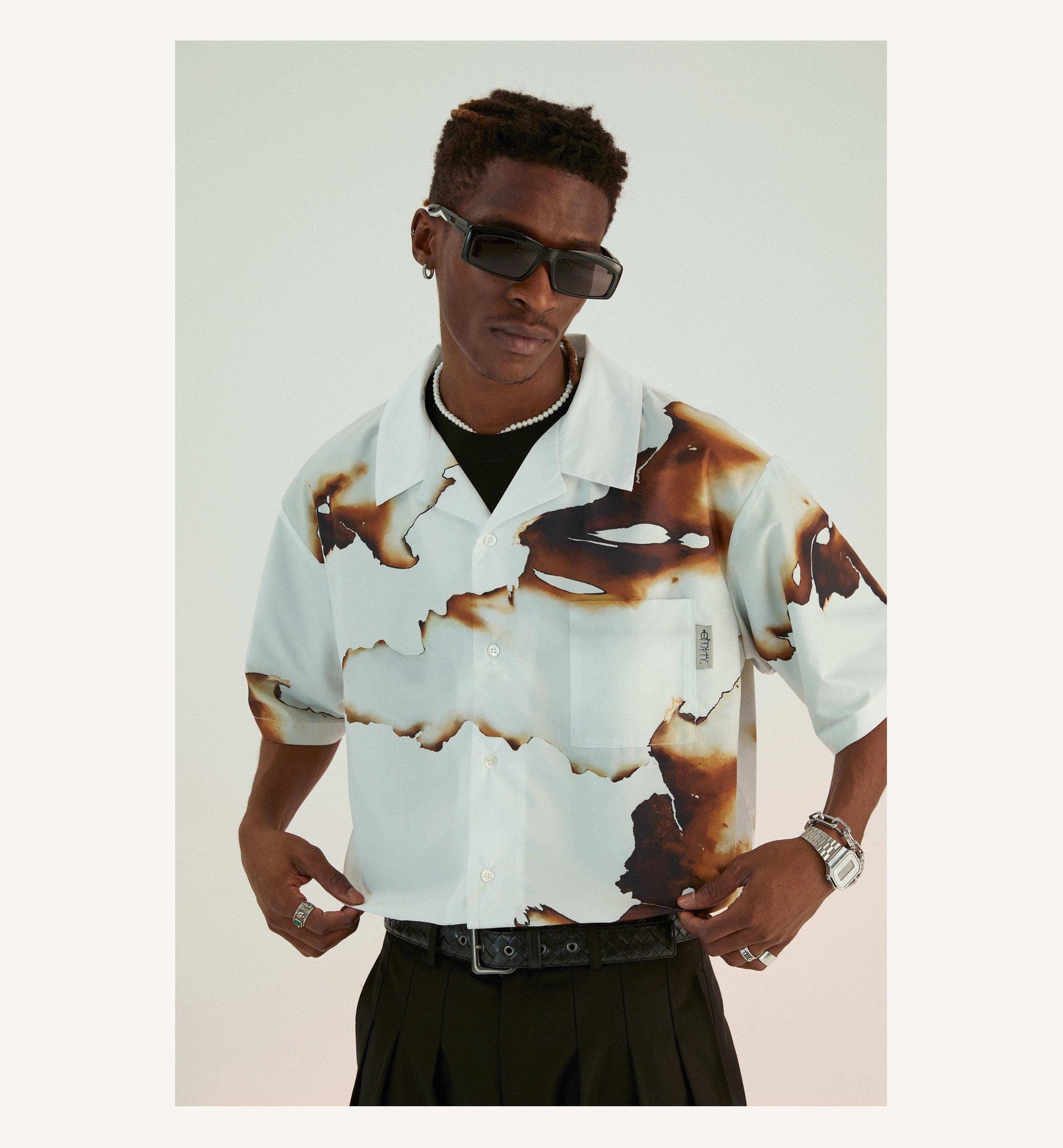 Ash Tone Graphic Shirt - Empty Reference