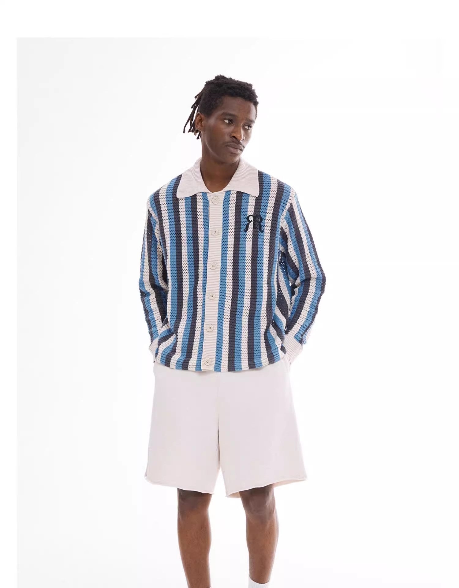 Embroidered Woven Long Sleeve Shirt
