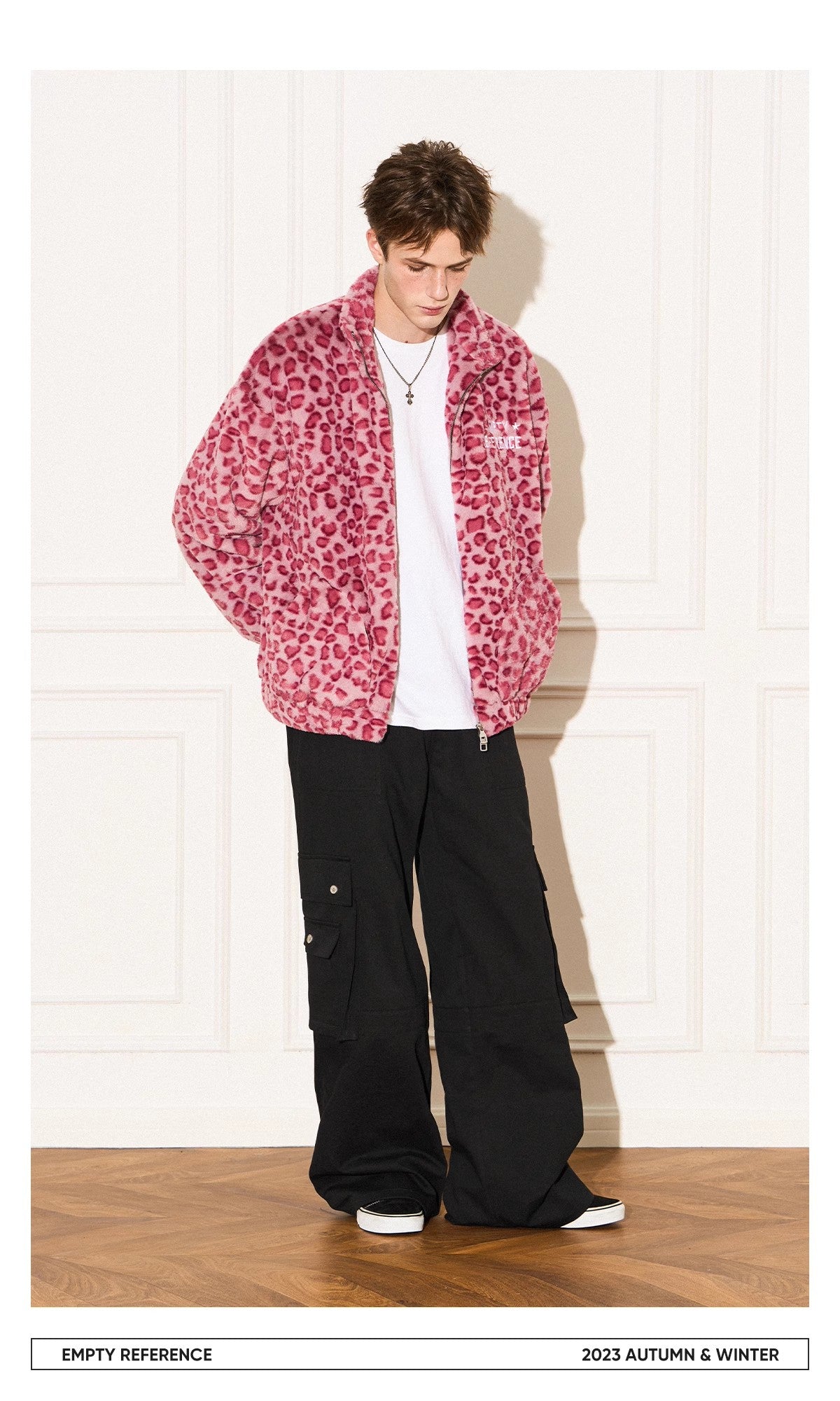 Leopard Fleece Zip Jacket