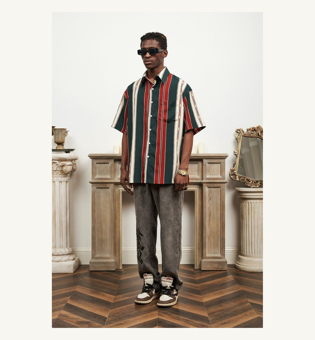 Red Green Stripe Shirt