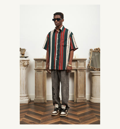 Red Green Stripe Shirt