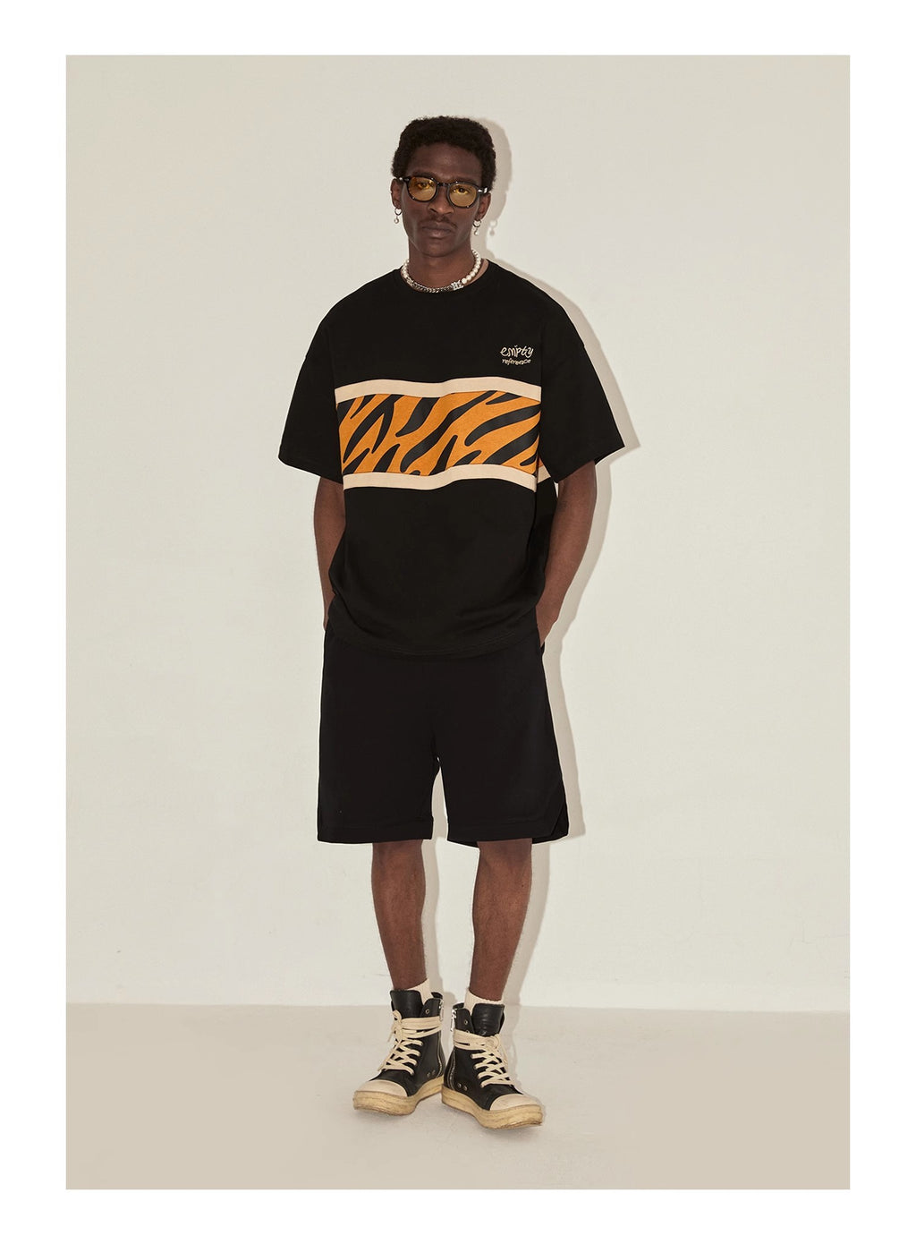 Tiger Patchwork Graphic Tee
