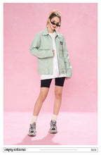 Washed Print Zip Jacket