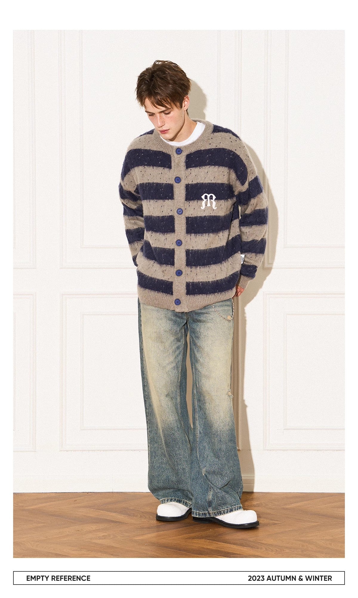 Striped Wool Knit Sweater