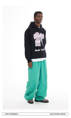 Green Embroidered Trousers