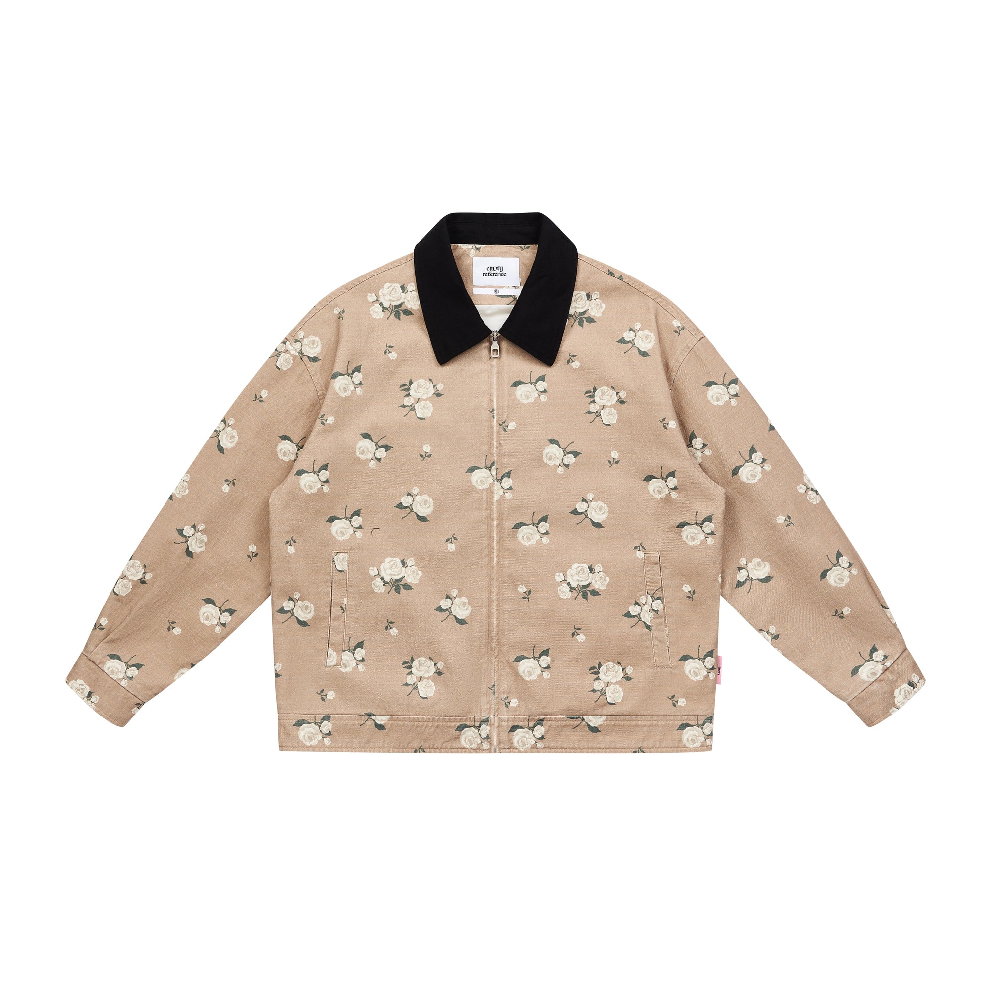 Washed Panelled Print Jacket