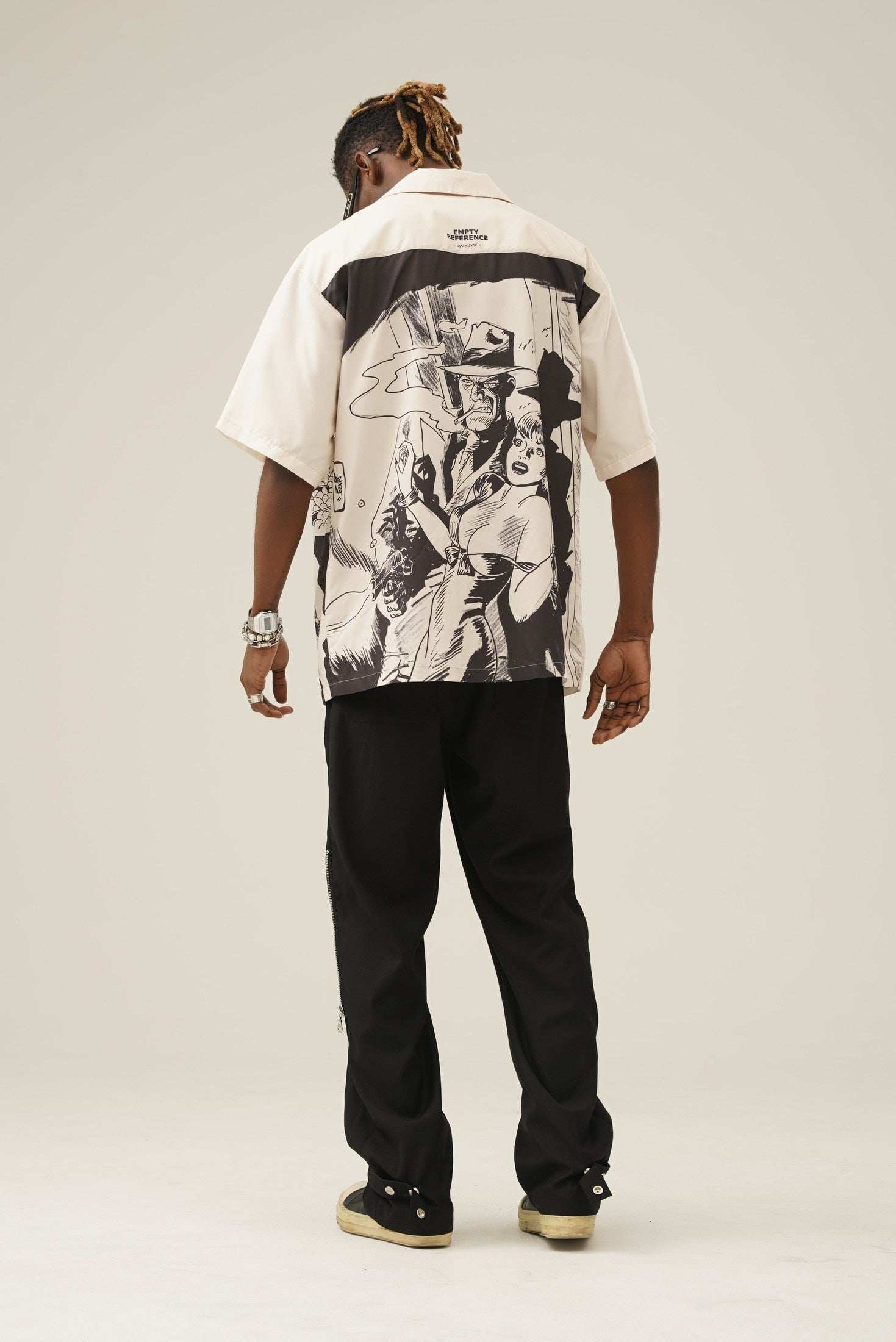 Retro Comic Camp Collar Shirt - Empty Reference