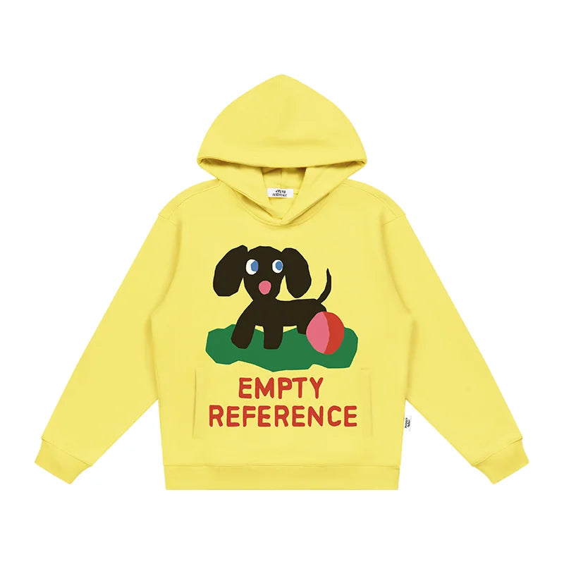 Colorblock Puppy Graphic Hoodie