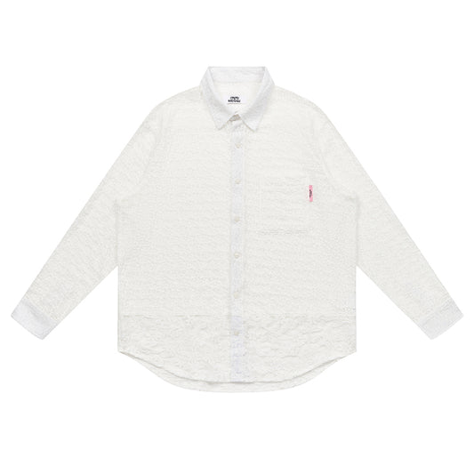 Patchwork Lace Sheer Shirt