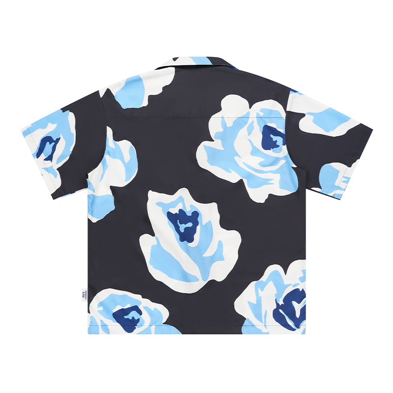 Hand-Drawn Rose Graphic Shirt
