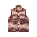 Checked Quilted Wool Vest