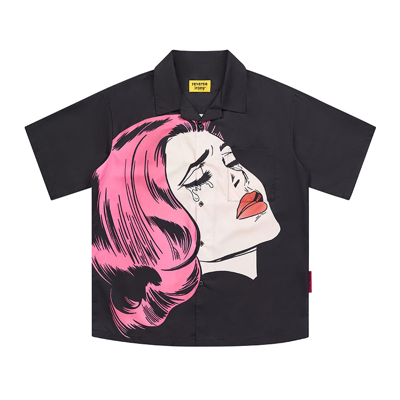 Crying Girl Graphic Shirt
