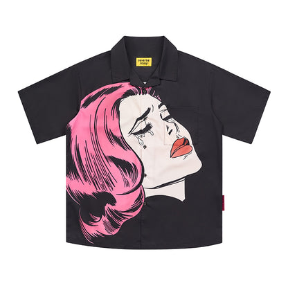 Crying Girl Graphic Shirt