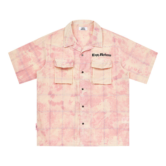 Gingham Batik Pocket Shirt