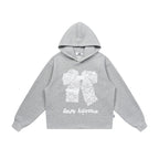 Lace Bow Graphic Sweatshirt