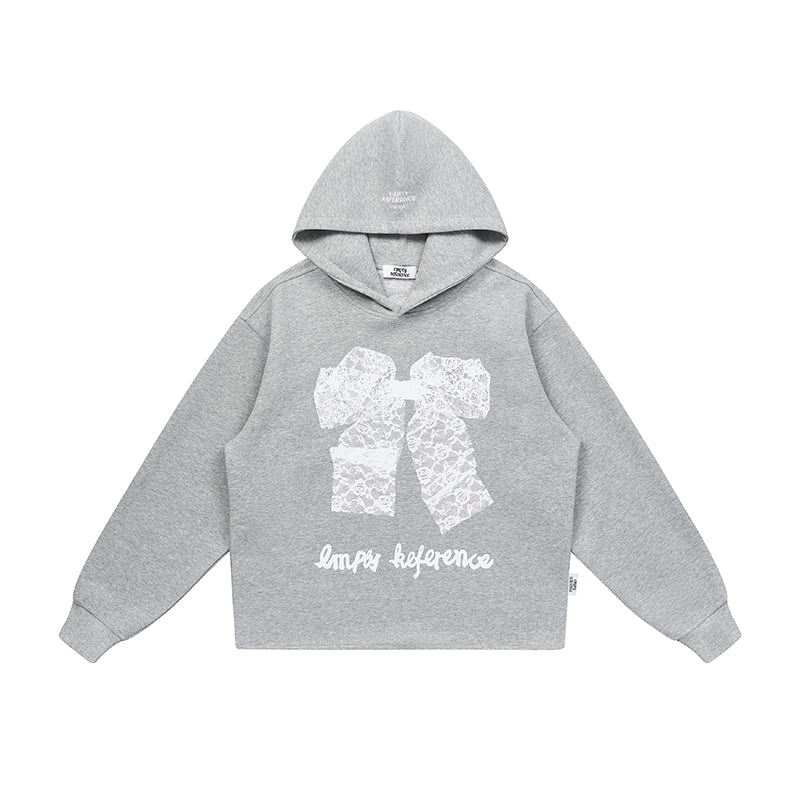 Lace Bow Graphic Sweatshirt