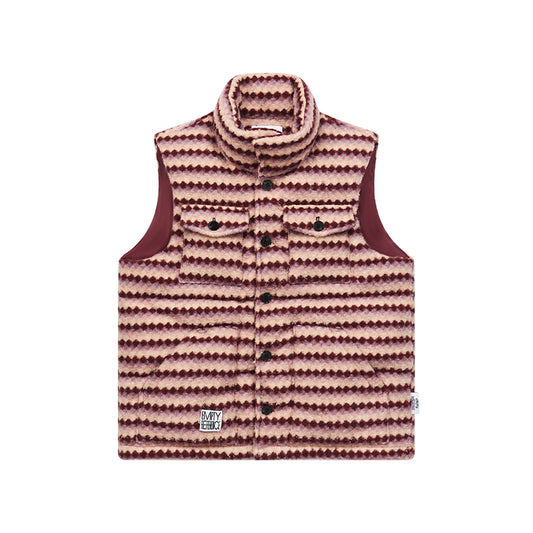 Checked Quilted Wool Vest