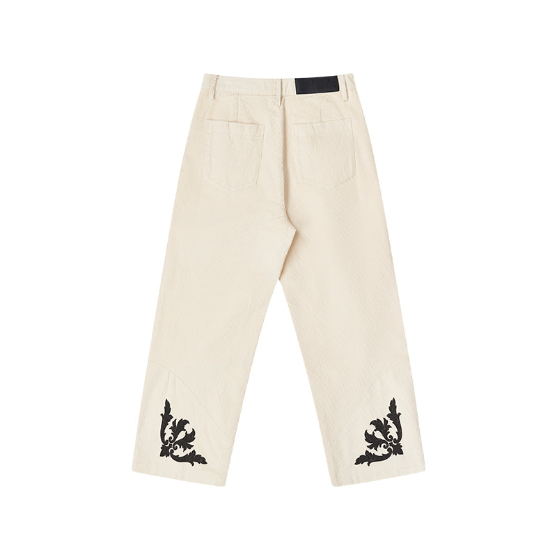 Corduroy Graphic Suit Pants