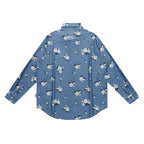 Rose Print Long Sleeve Shirt