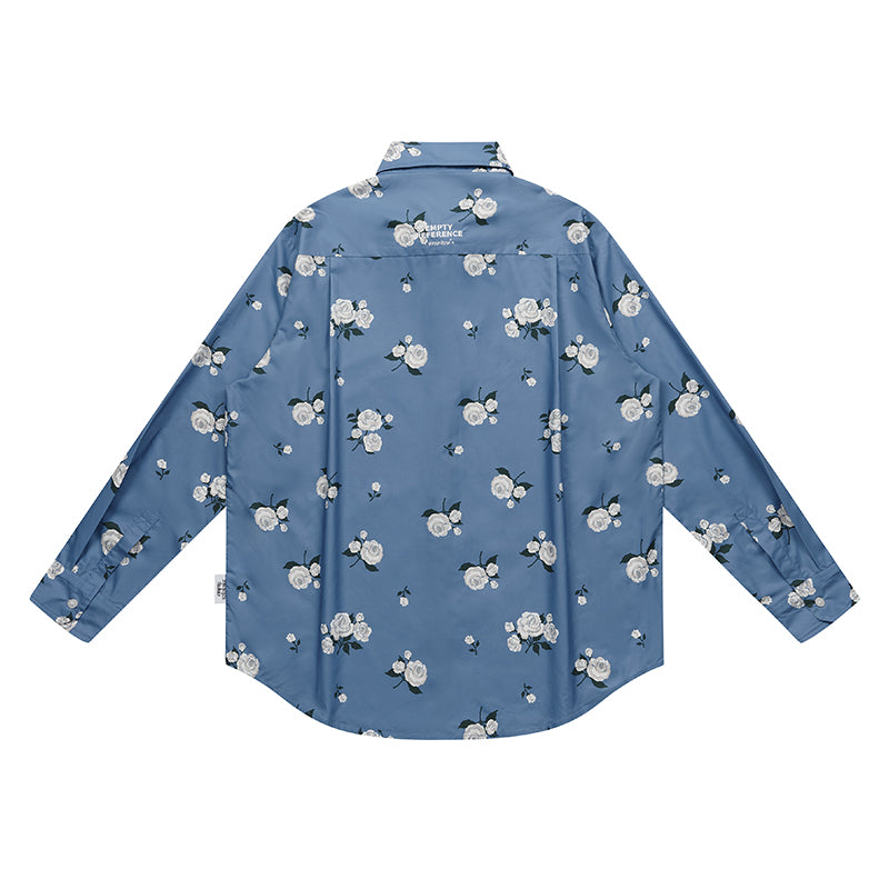 Rose Print Long Sleeve Shirt