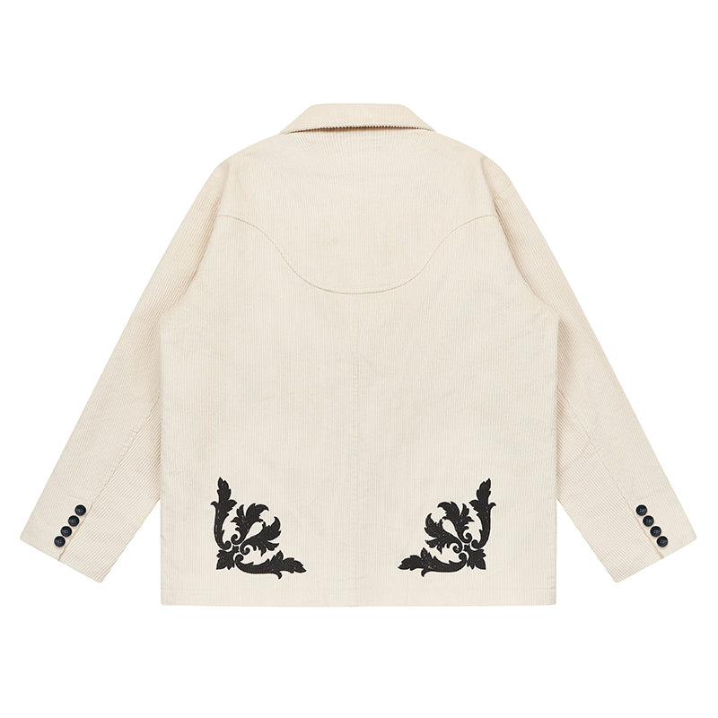 Corduroy Graphic Blazer Unisex
