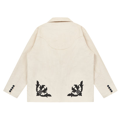 Corduroy Graphic Blazer Unisex