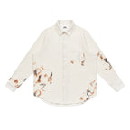 Lace Panel Irregular Shirt