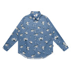 Rose Print Long Sleeve Shirt