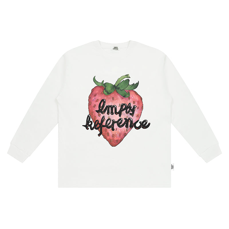 Strawberry Print Cotton Base Shirt