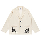Corduroy Graphic Blazer Unisex
