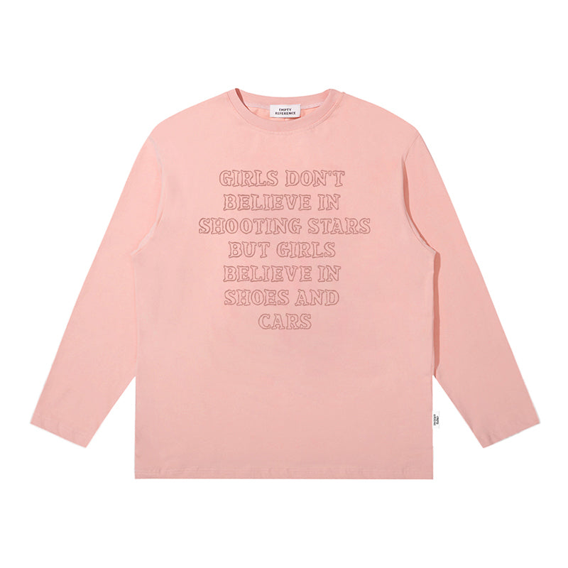 Letter Print Cotton Base Shirt