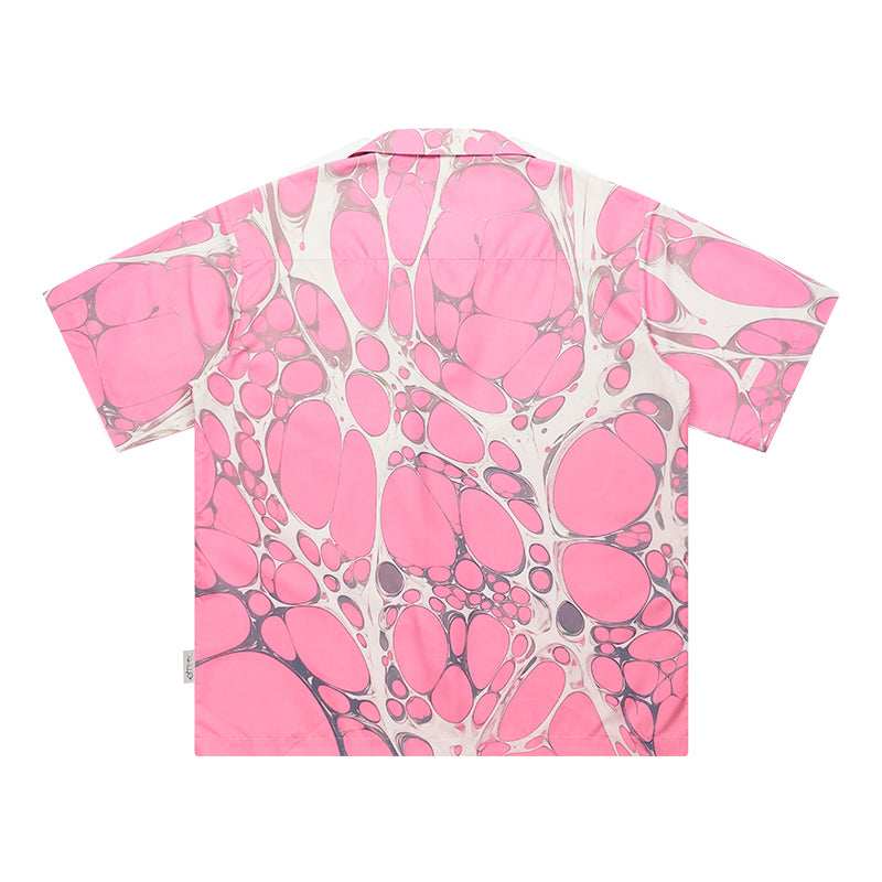 Pink Casual Button-Up Shirt - Empty Reference