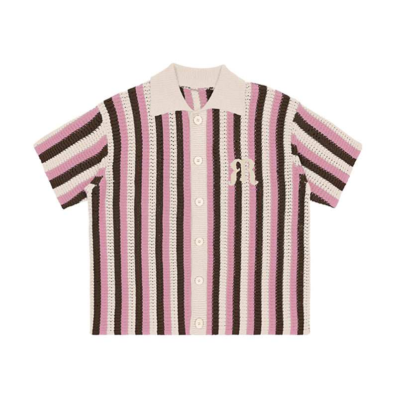Embroidered Knit Polo Shirt - Empty Reference