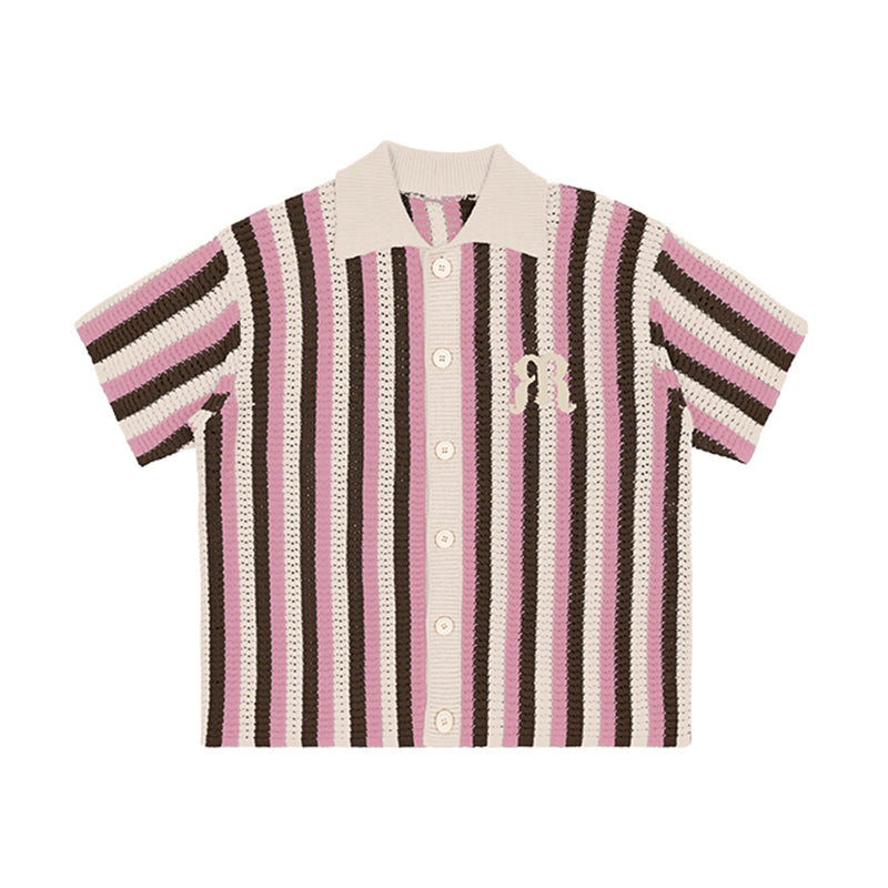Embroidered Knit Polo Shirt