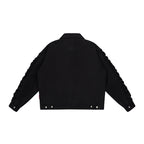 Utility Gathered Zip Jacket