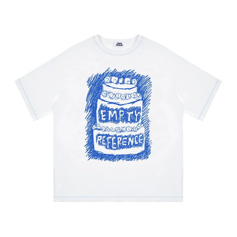 White Soft Graphic Lounge Tee