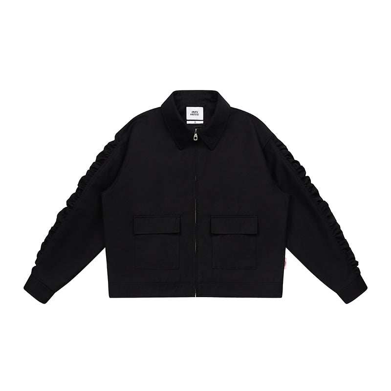 Refrence Jacket Utility Gathered Zip Jacket – Empty Reference