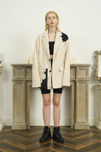 Floral Corduroy Blazer